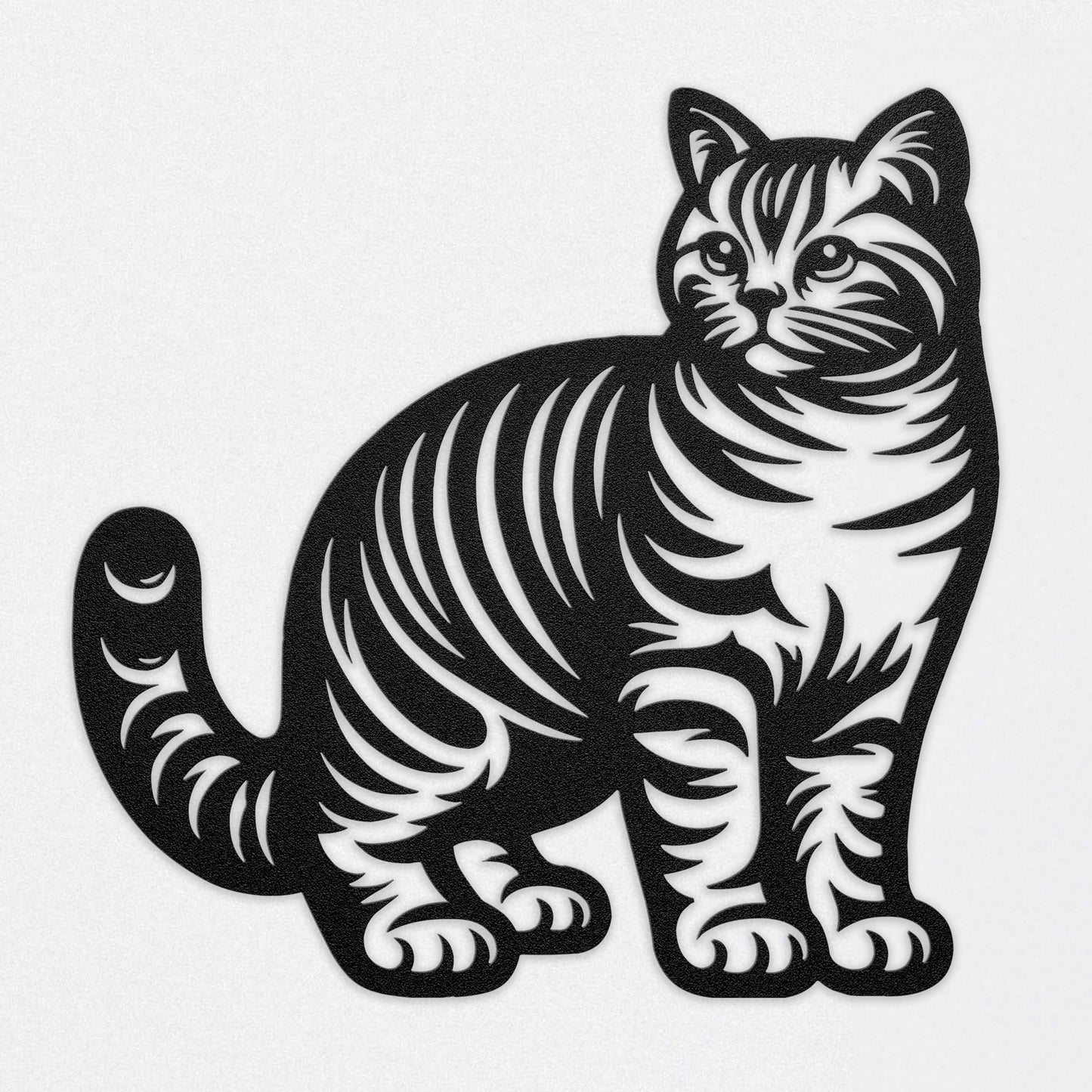 American Shorthair Cat Metal Wall Art