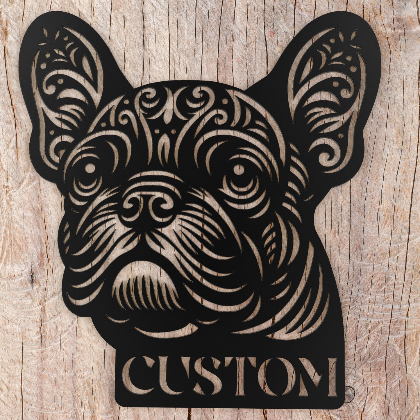 French Bulldog Metal Art