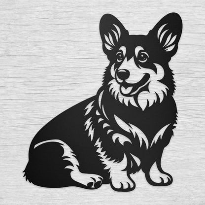 Pembroke Welsh Corgi Metal Wall Art