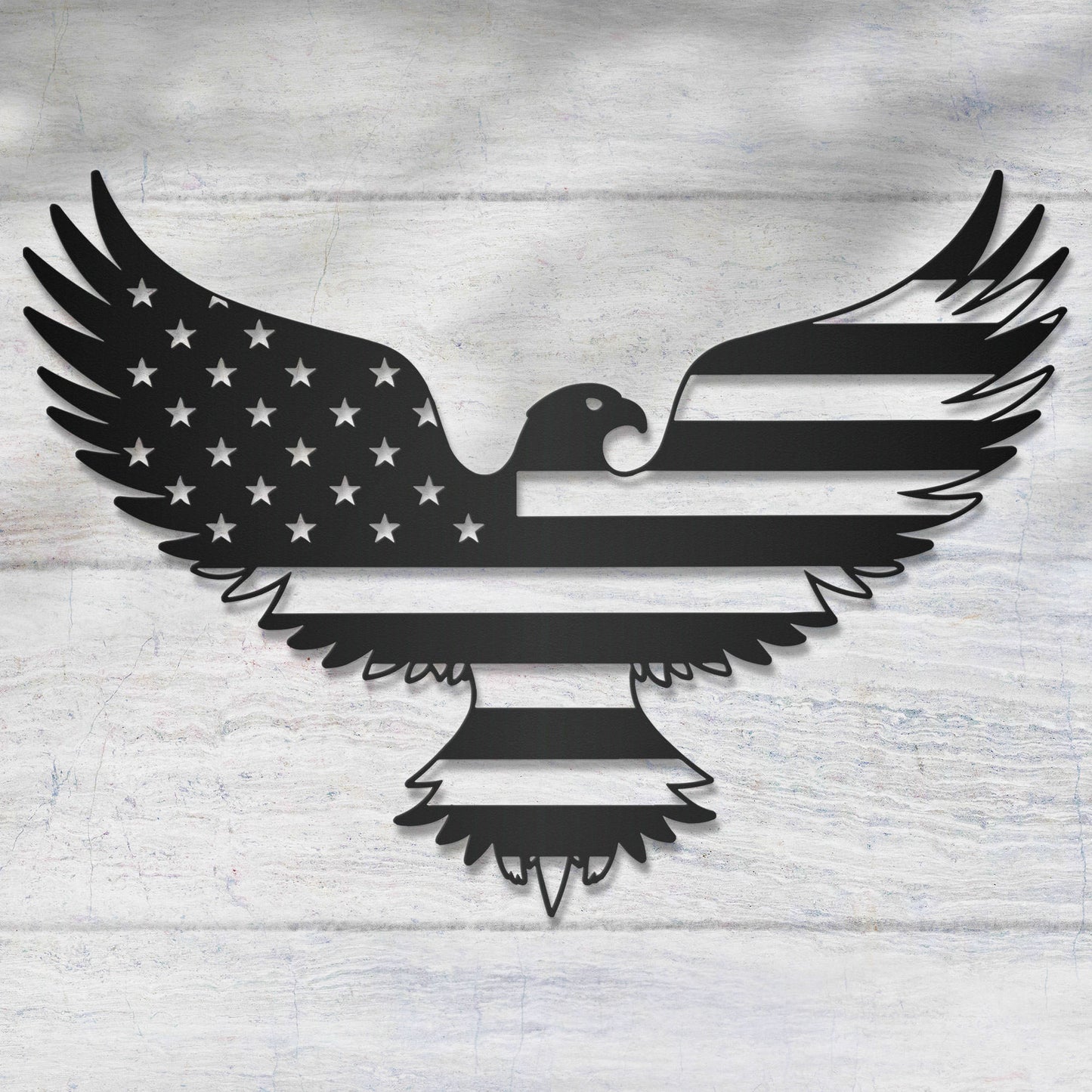 Patriotic Eagle Metal Art