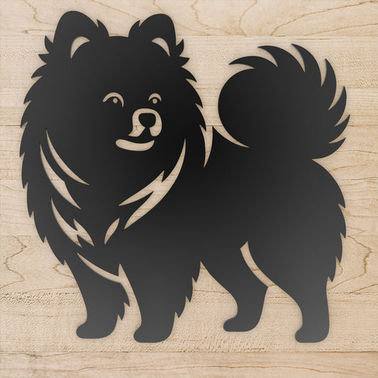 Pomeranian Metal Wall Art