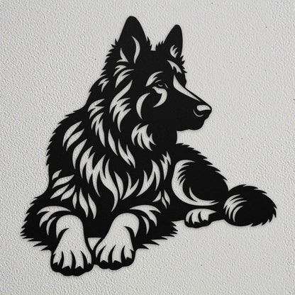 German Shepherd Metal Wall Art