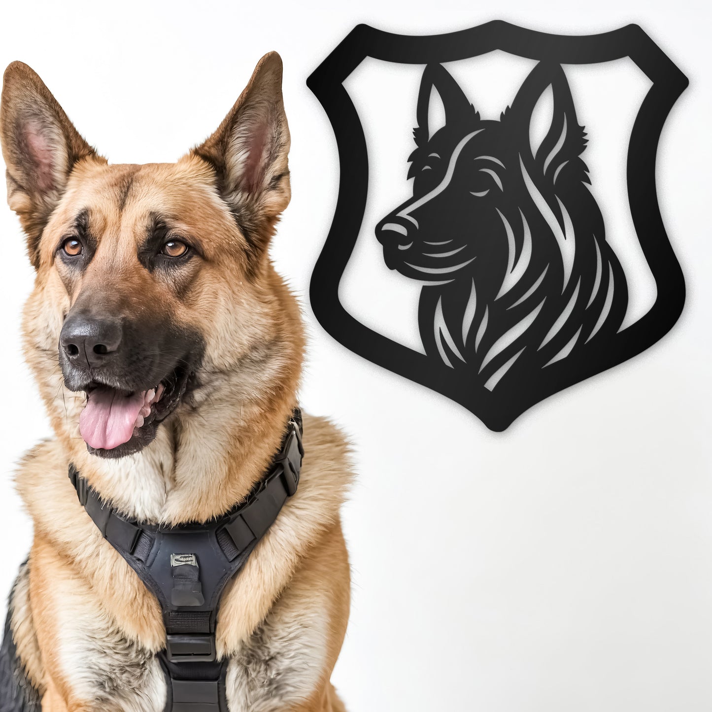 Police K9 Unit Metal Wall Art