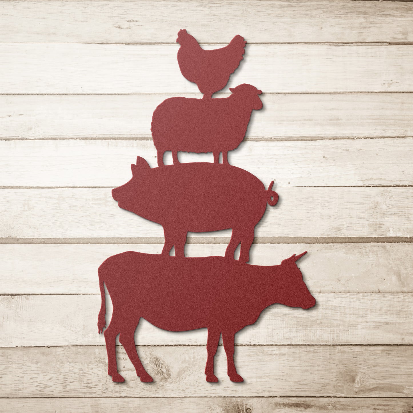 Farm Animals Metal Wall Art