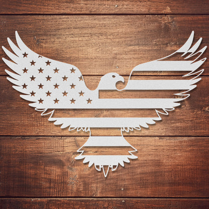 Patriotic Eagle Metal Art