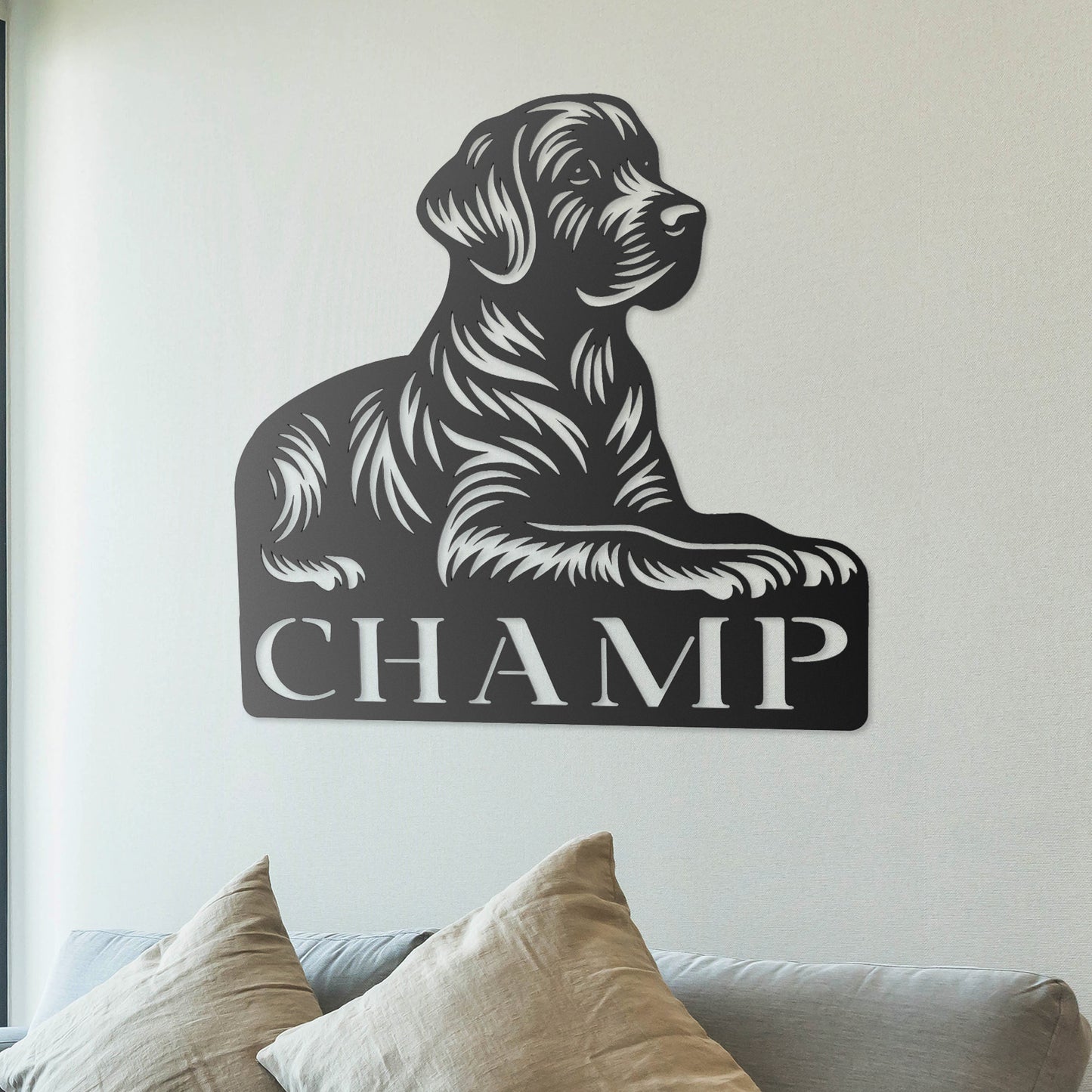 Labrador Retriever Metal Art