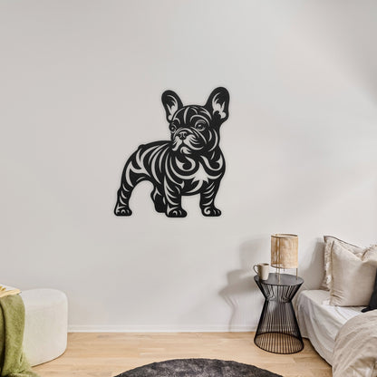 French Bulldog Metal Wall Art