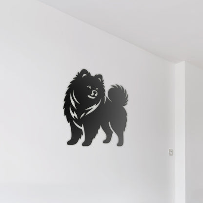 Pomeranian Metal Wall Art