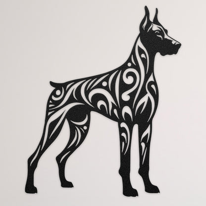 Doberman Pinscher Metal Wall Art