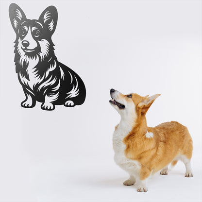 Pembroke Welsh Corgi Metal Wall Art