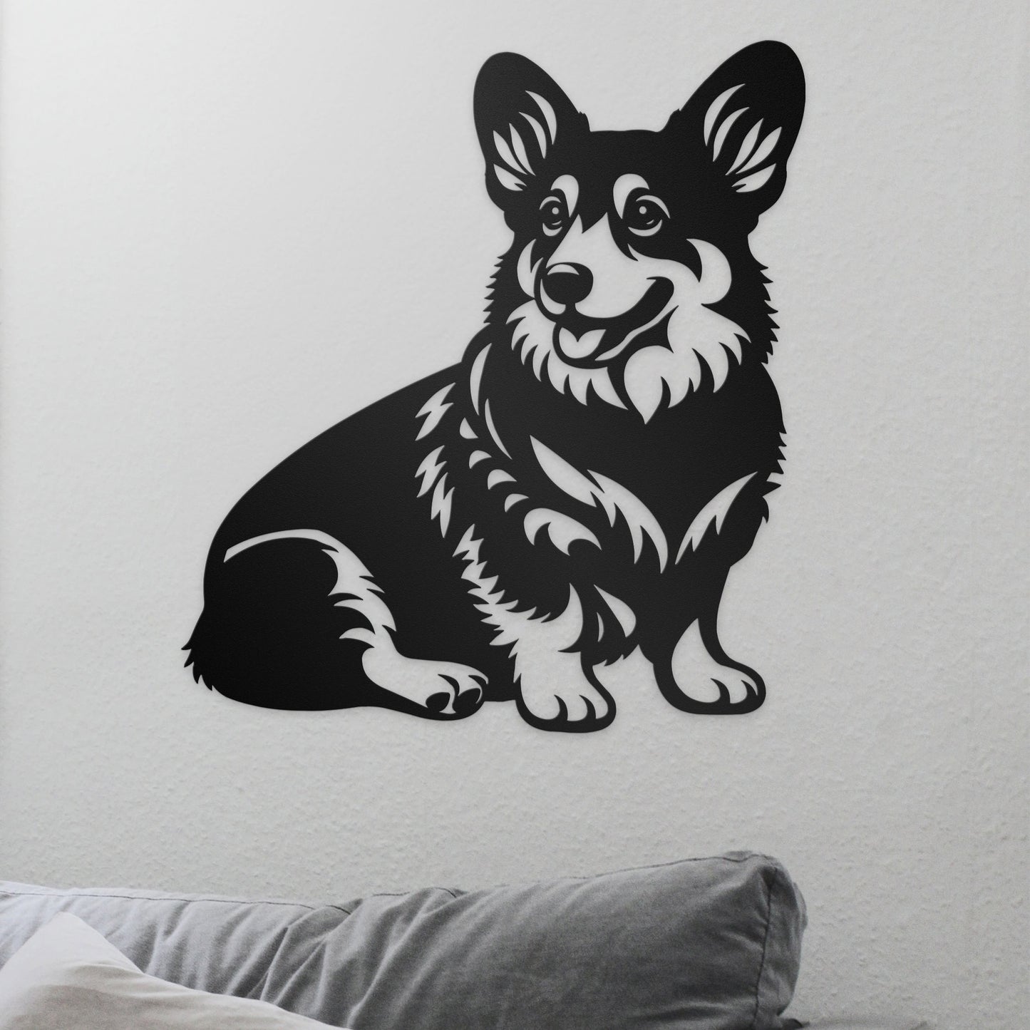 Pembroke Welsh Corgi Metal Wall Art