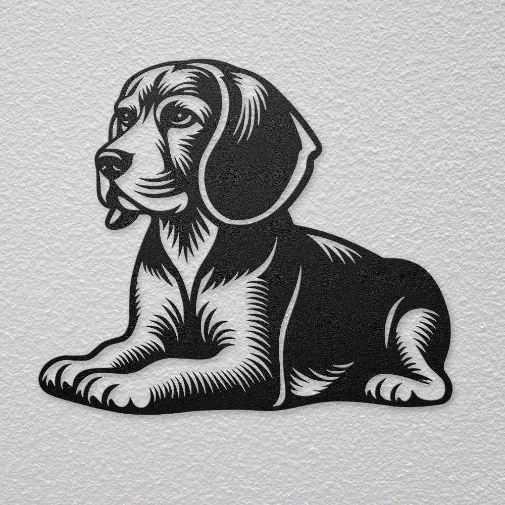 Beagle Metal Wall Art