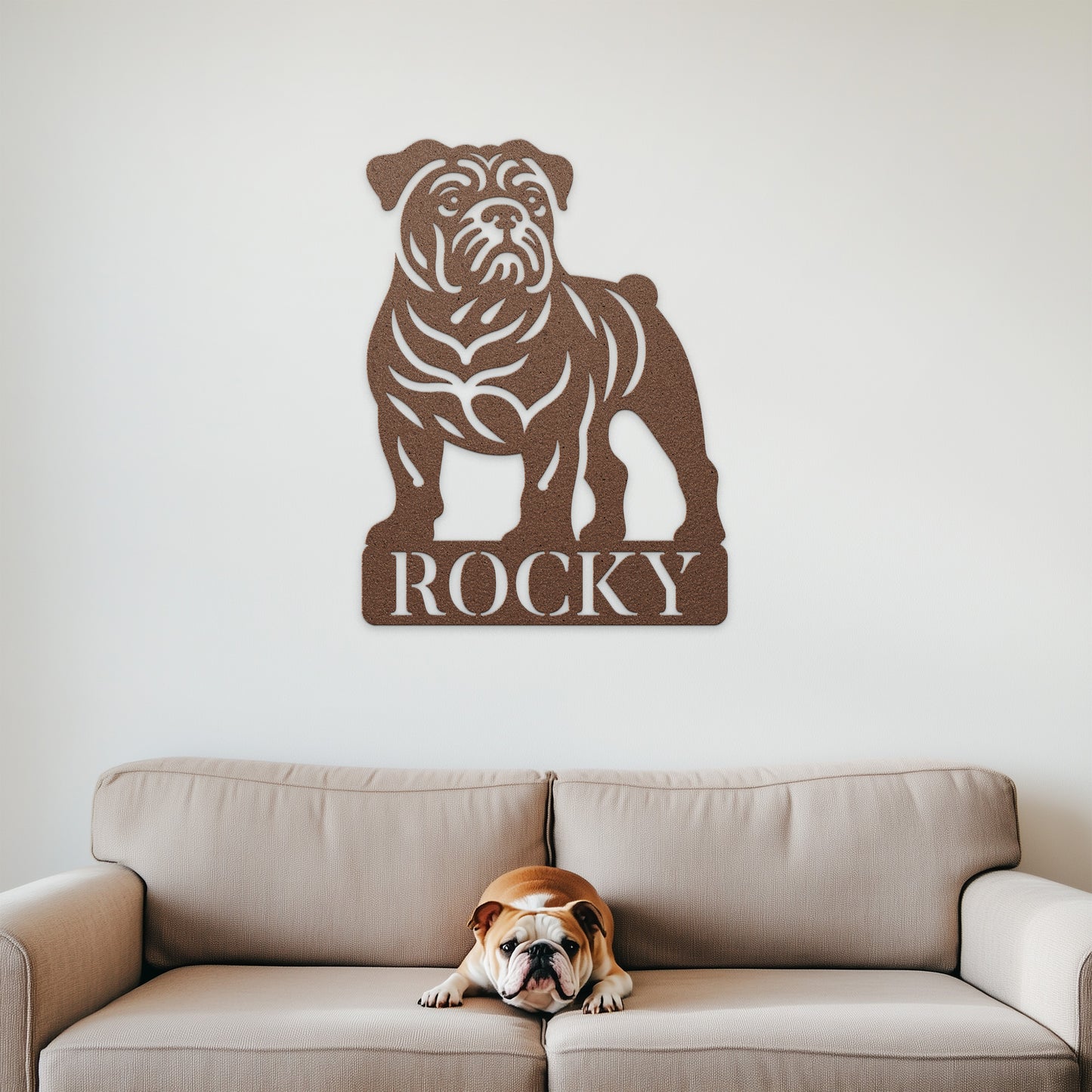 Bulldog Metal Wall Art