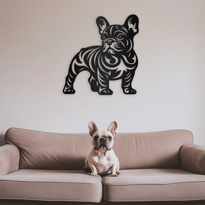 French Bulldog Metal Wall Art