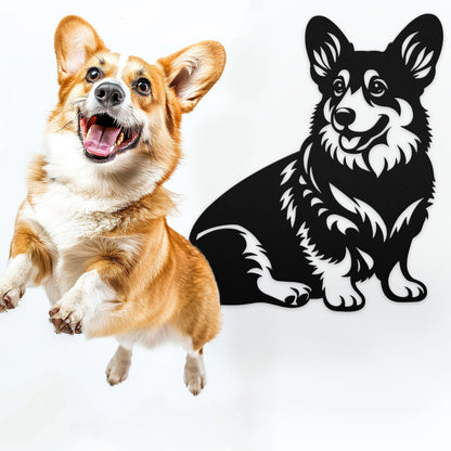 Pembroke Welsh Corgi Metal Wall Art