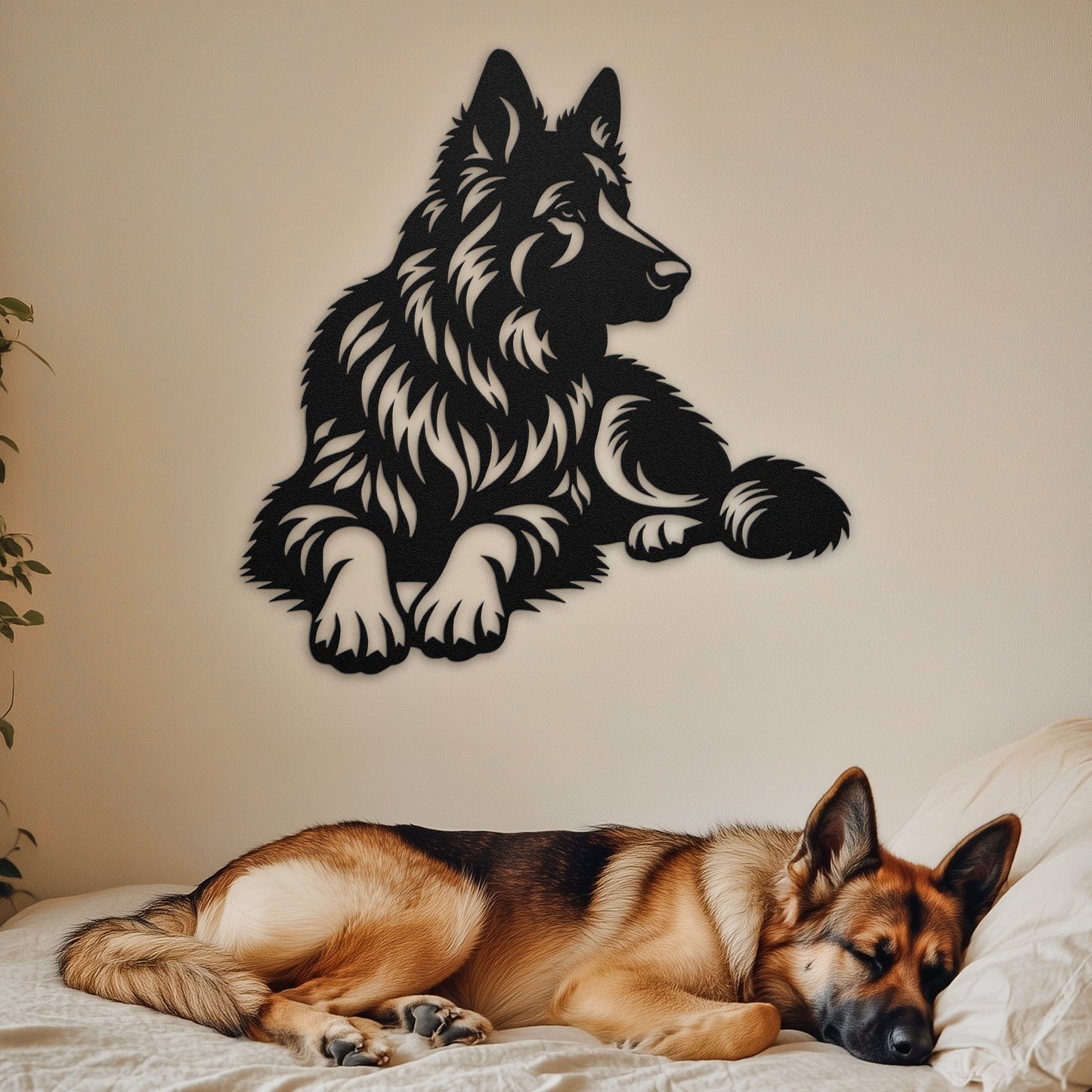 German Shepherd Metal Wall Art