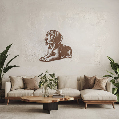 Beagle Metal Wall Art