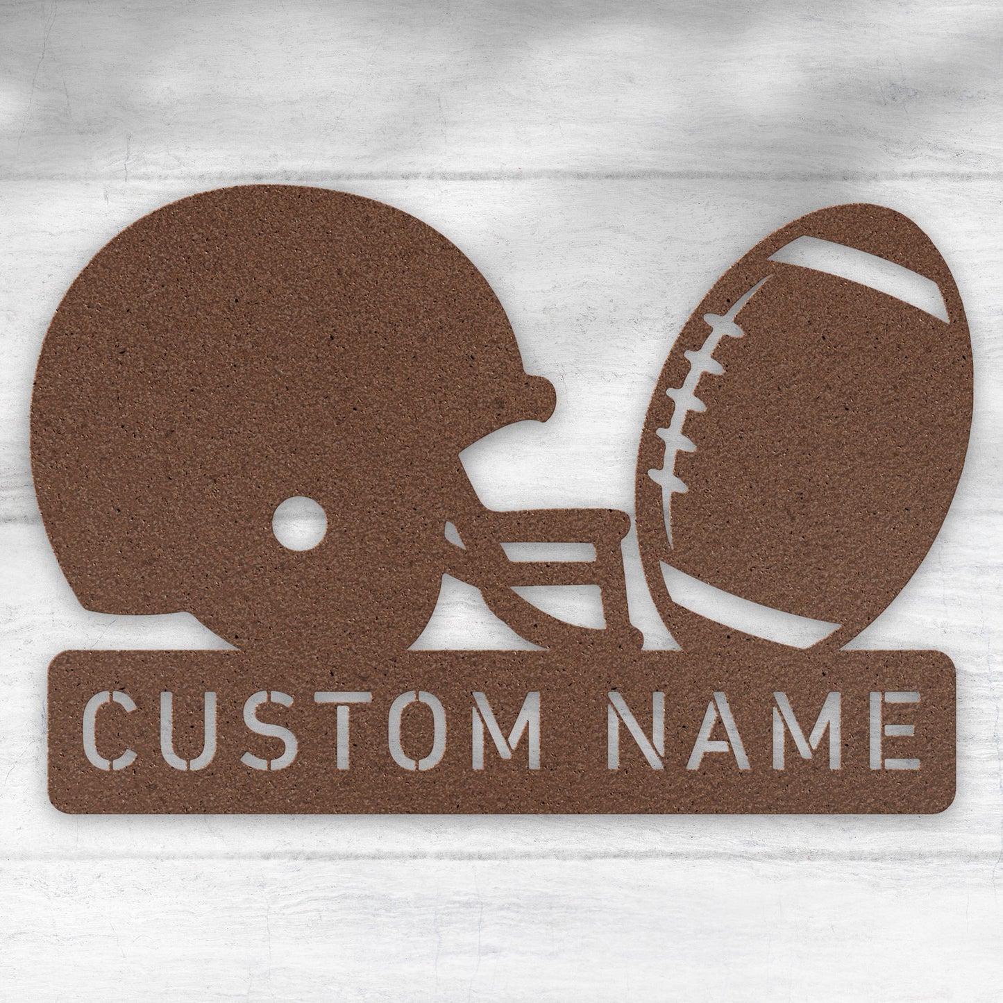 Personalized Football Metal Art