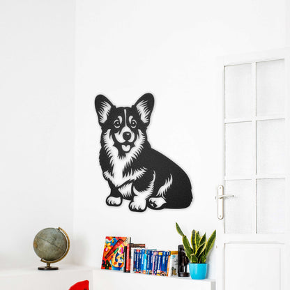 Pembroke Welsh Corgi Metal Wall Art