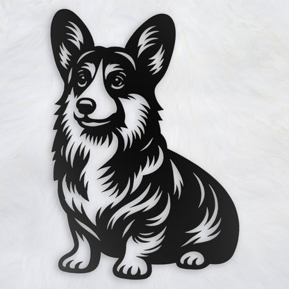 Pembroke Welsh Corgi Metal Wall Art