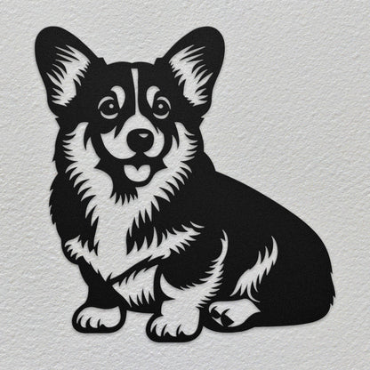 Pembroke Welsh Corgi Metal Wall Art