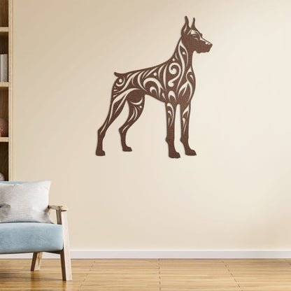 Doberman Pinscher Metal Wall Art