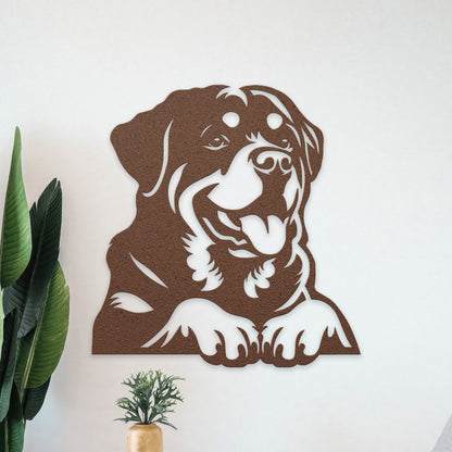 Rottweiler Metal Wall Art