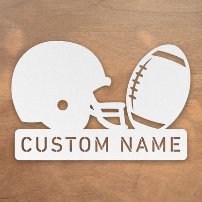 Personalized Football Metal Art