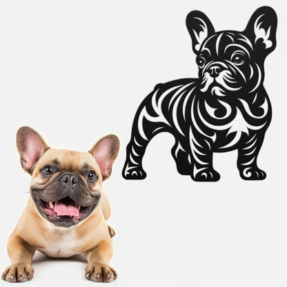 French Bulldog Metal Wall Art