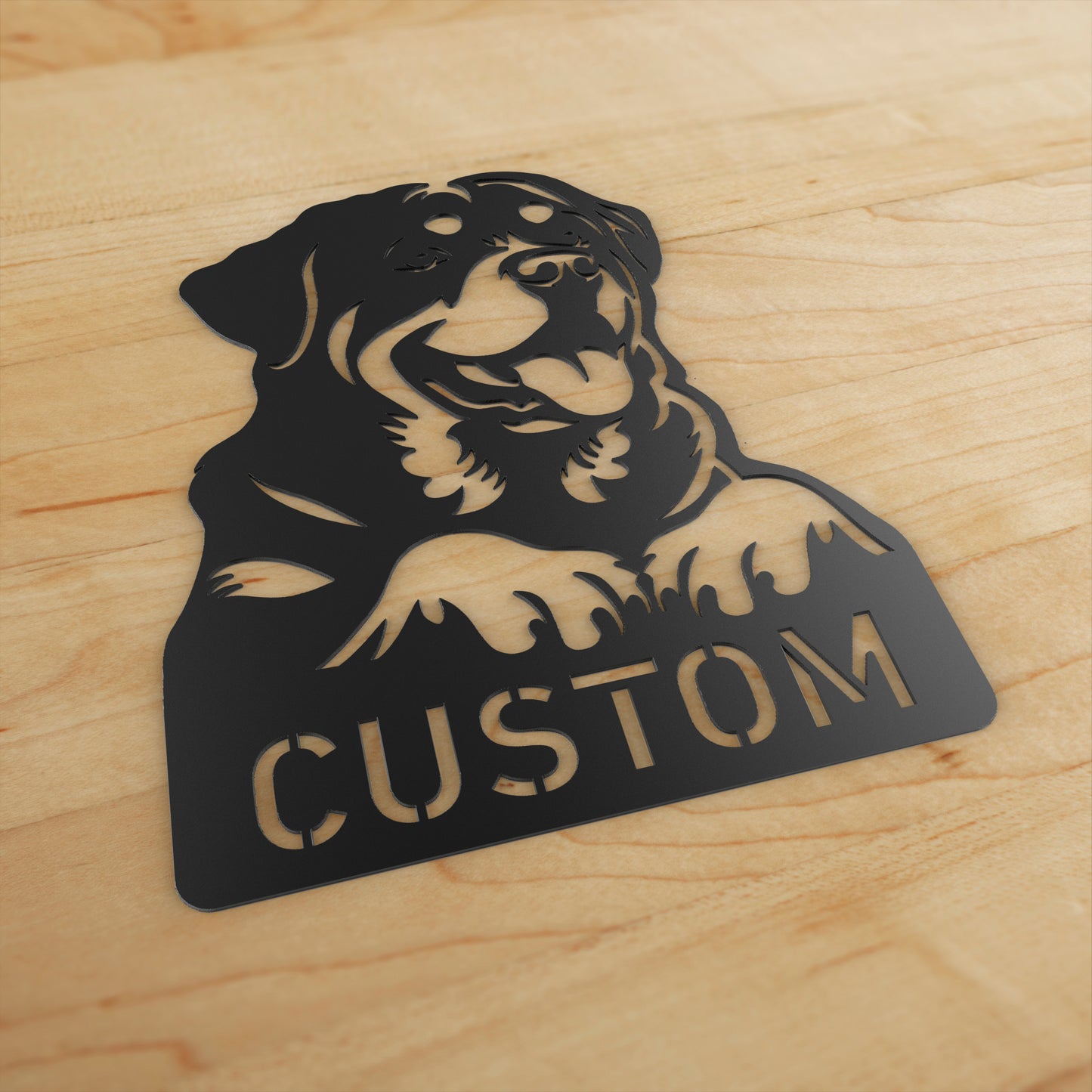 Personalized Rottweiler Metal Wall Art