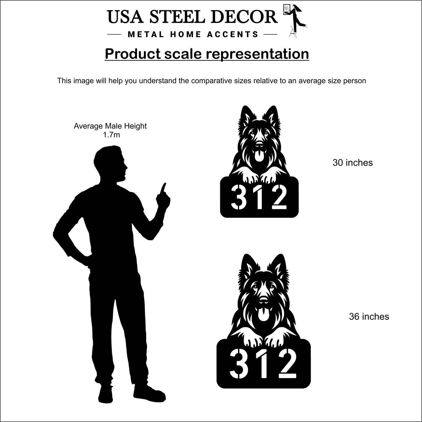 German Shepherd Address Sign