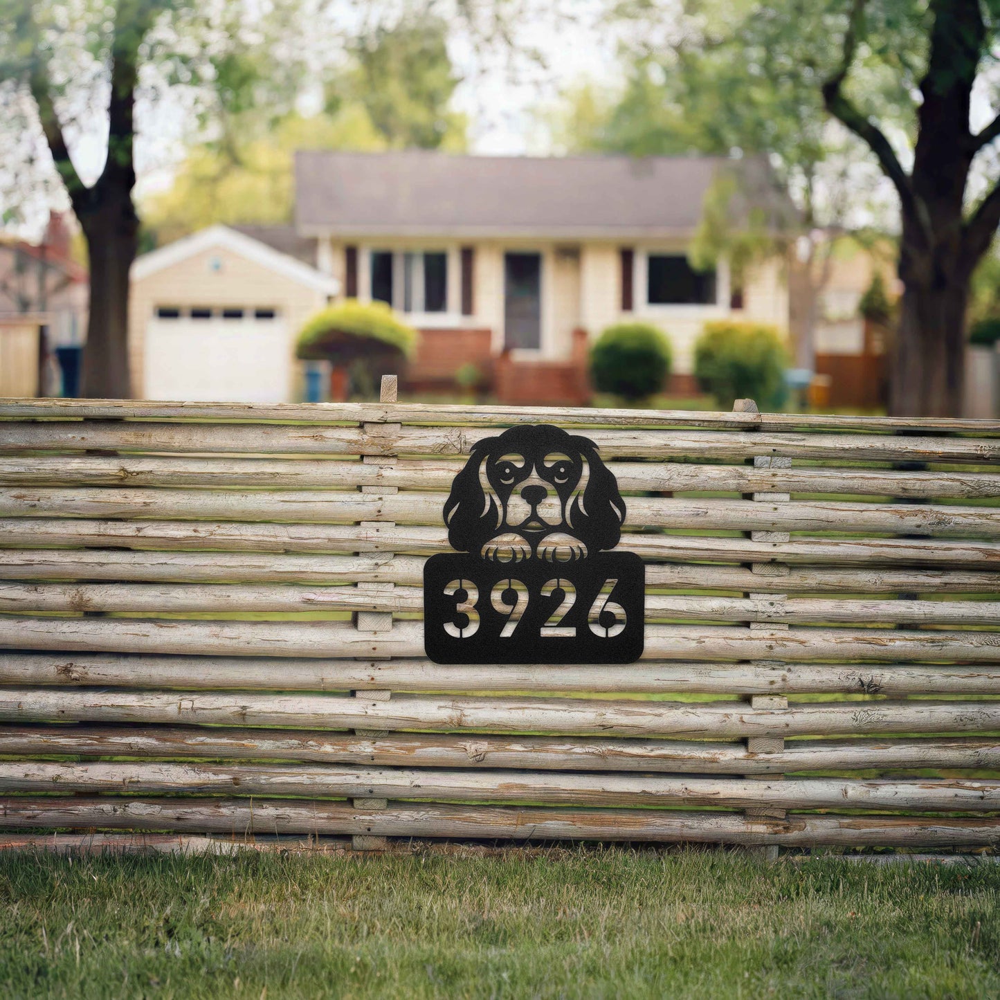 King Charles Cavalier Spaniel Address Sign