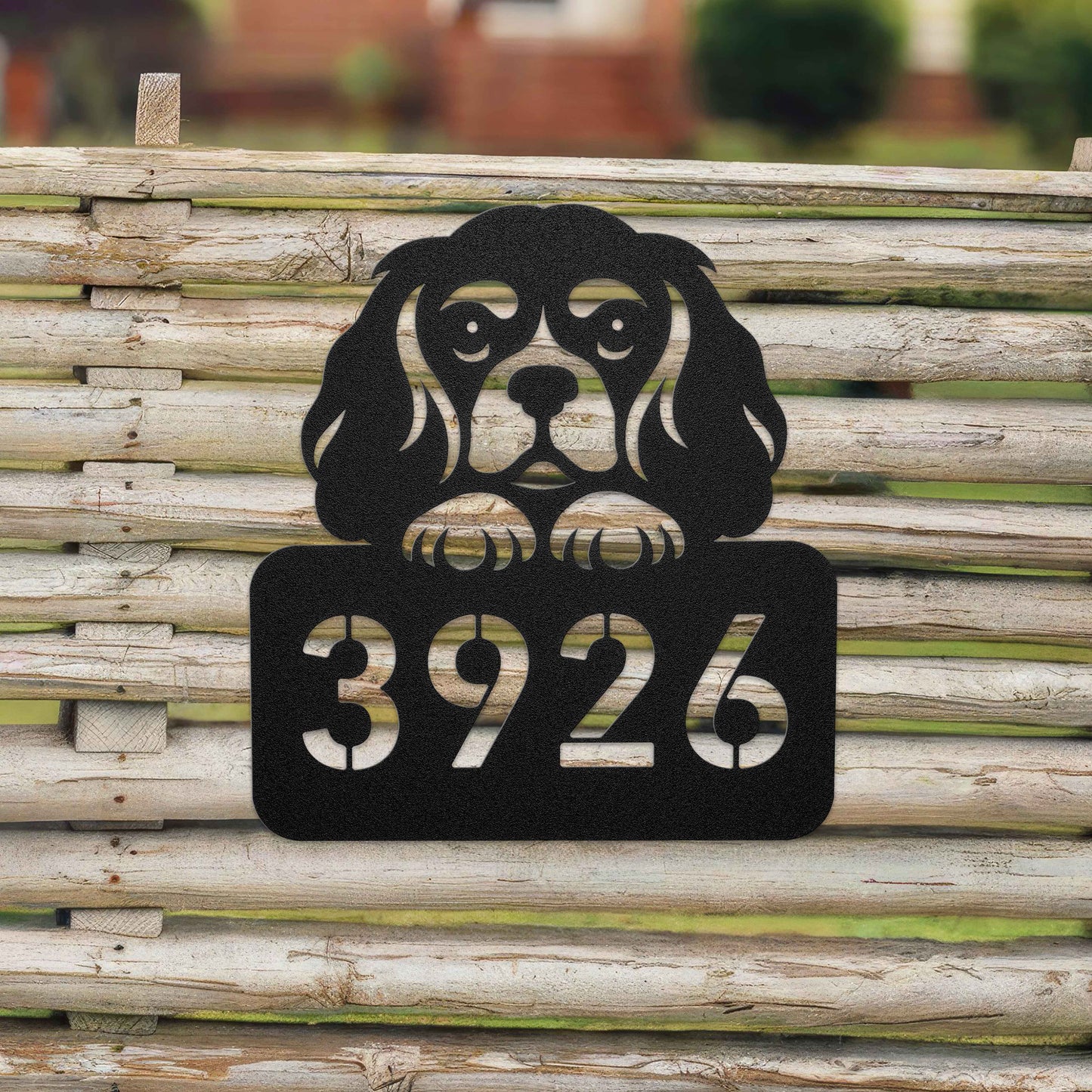 King Charles Cavalier Spaniel Address Sign