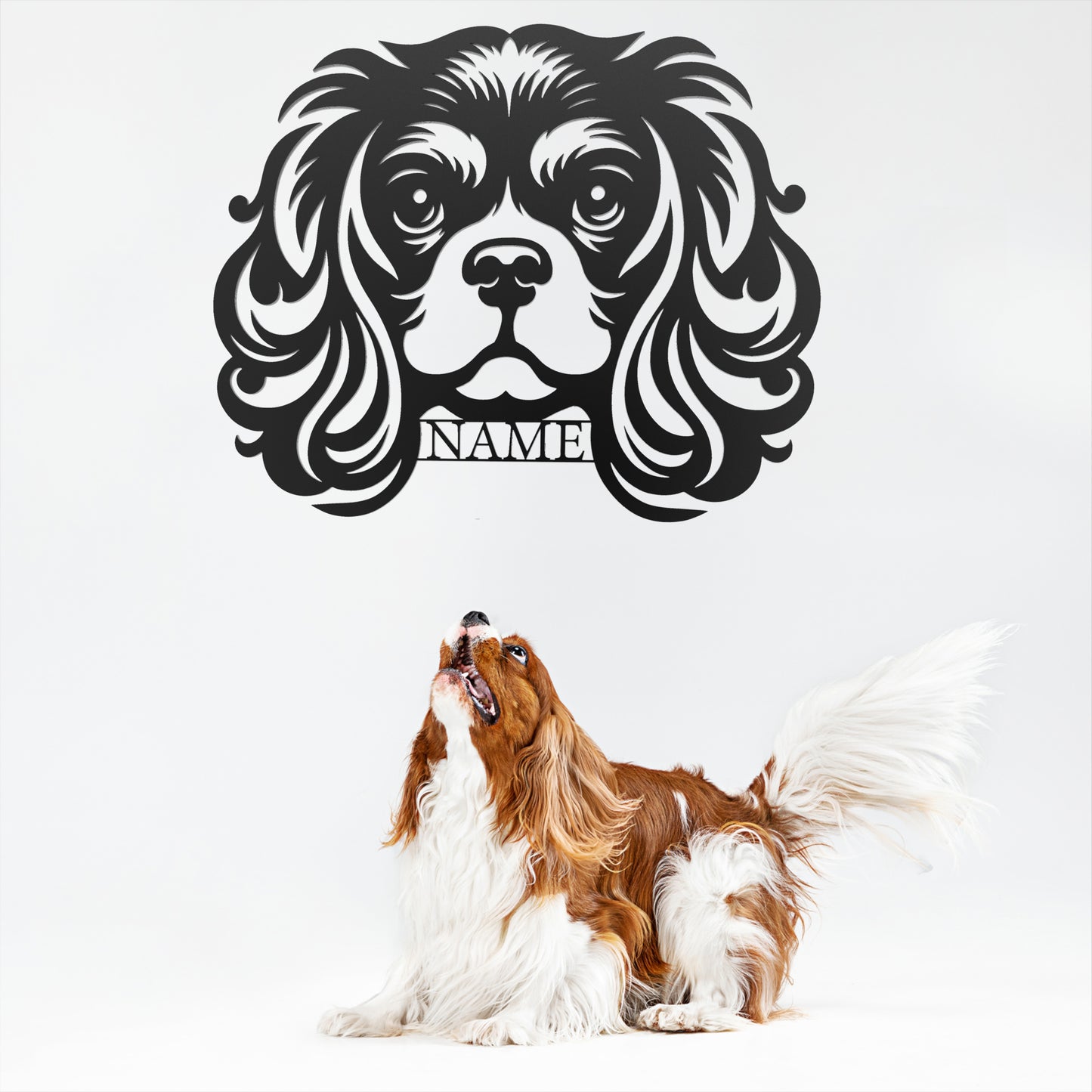 King Charles Cavalier Spaniel Metal Wall Art