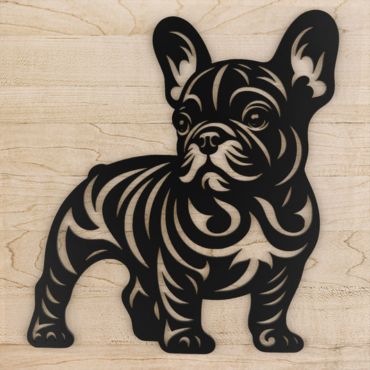 French Bulldog Metal Wall Art