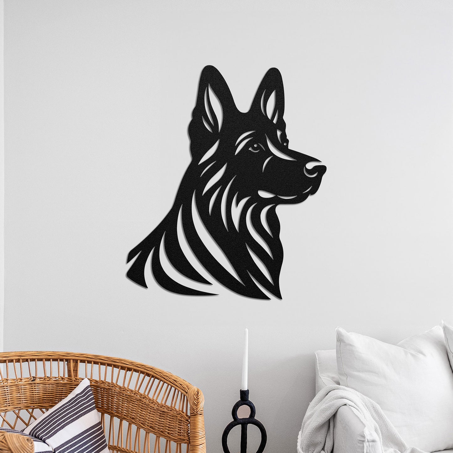 German Shepherd Metal Wall Art