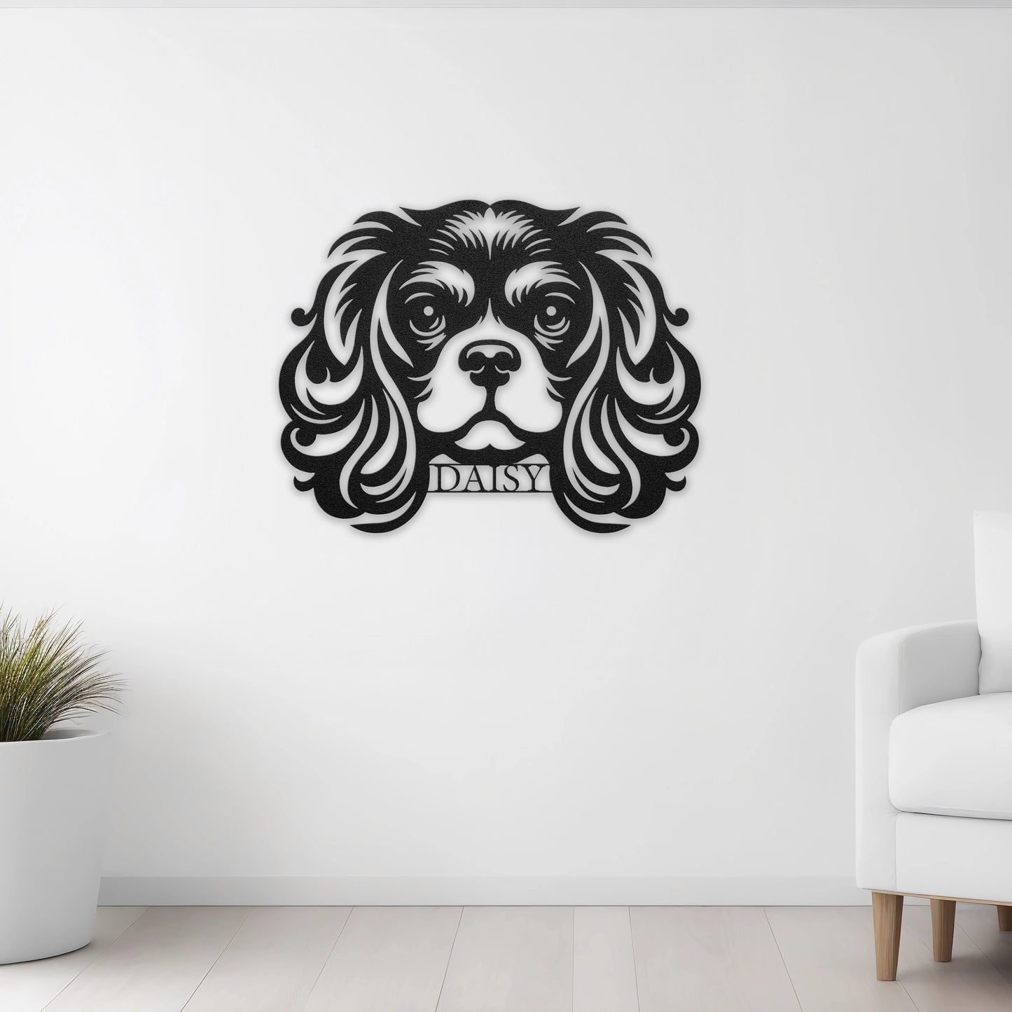 King Charles Cavalier Spaniel Metal Wall Art