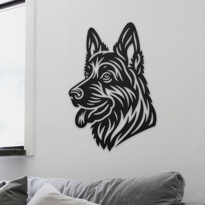 German Shepherd Metal Wall Art