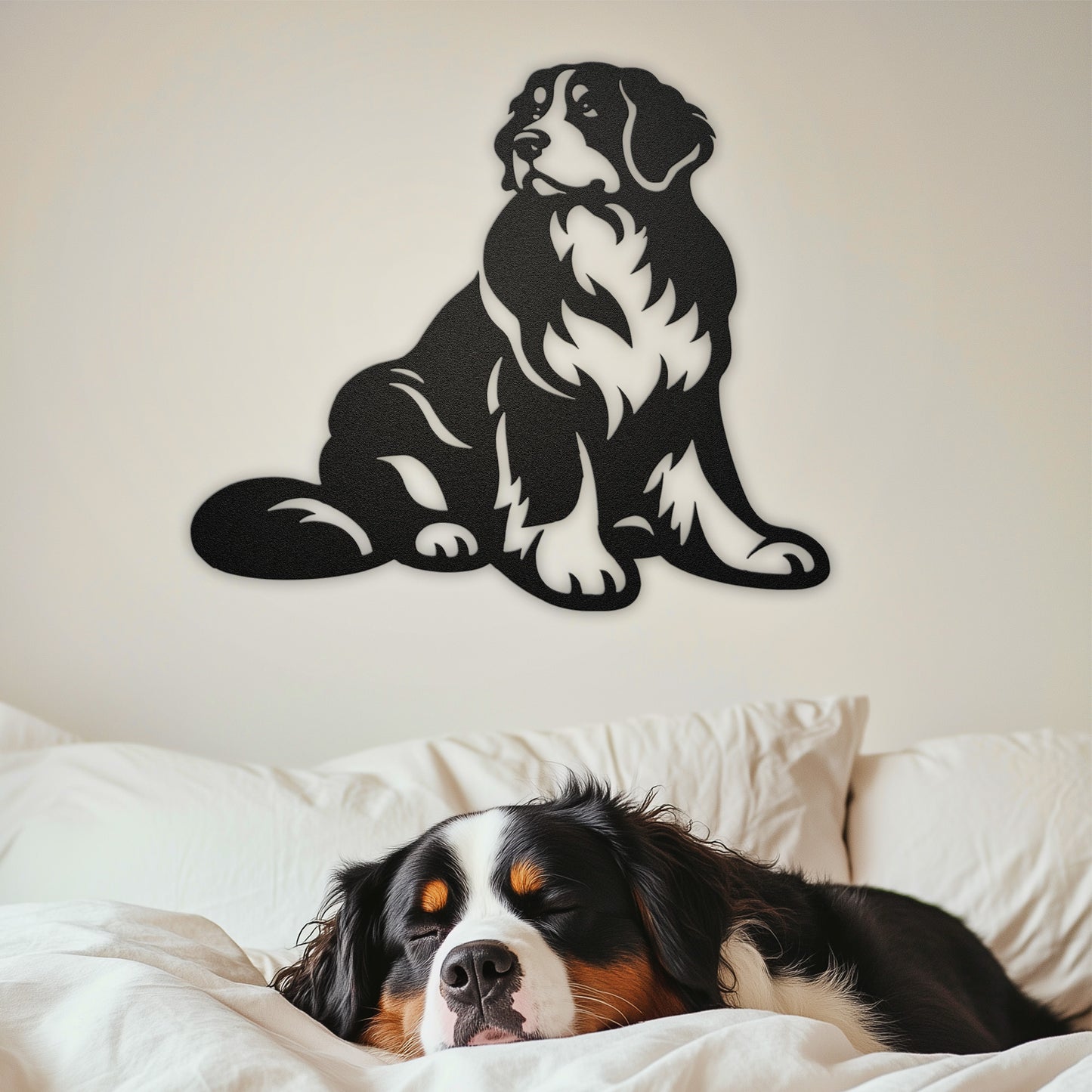 Bernese Mountain Dog Metal Wall Art