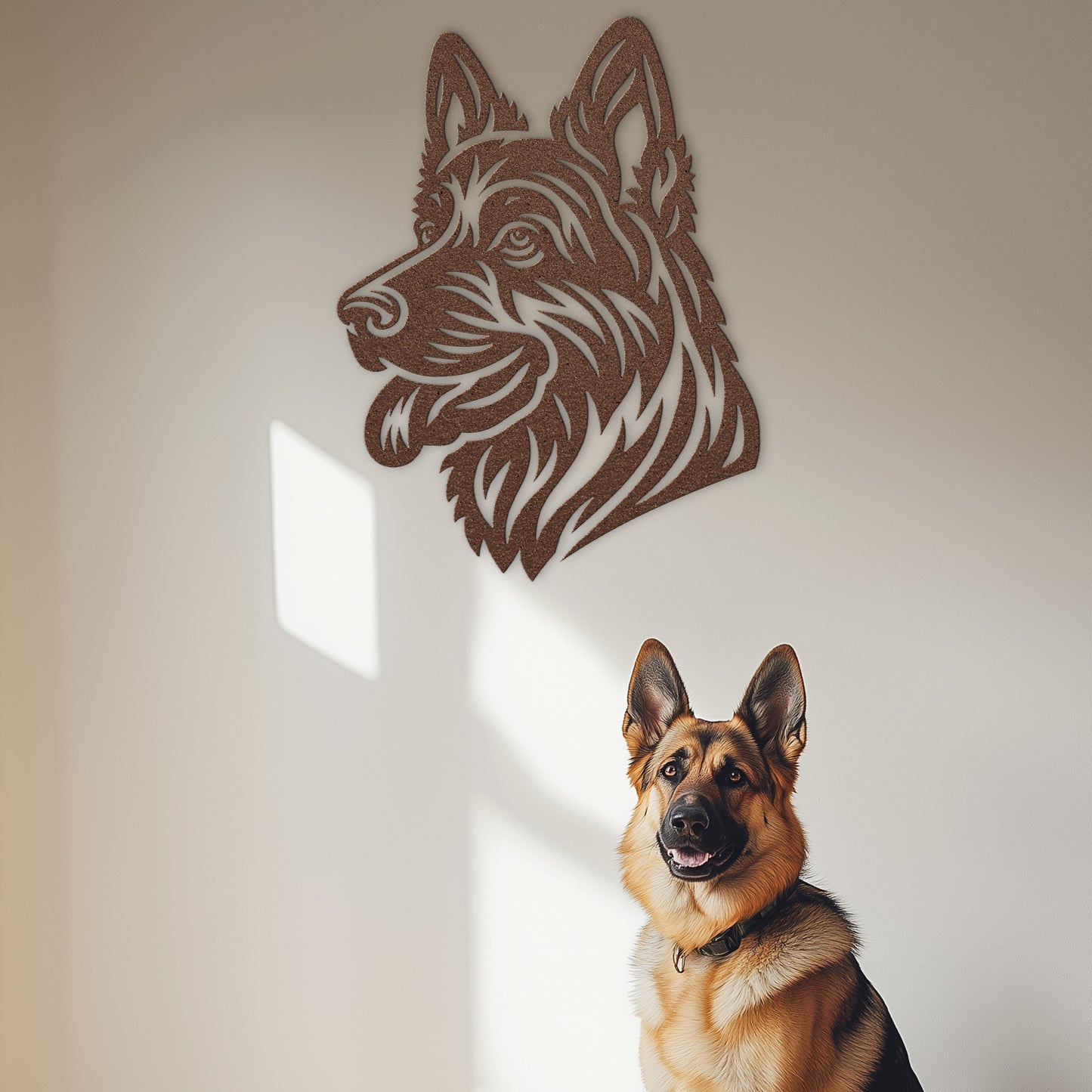 German Shepherd Metal Wall Art