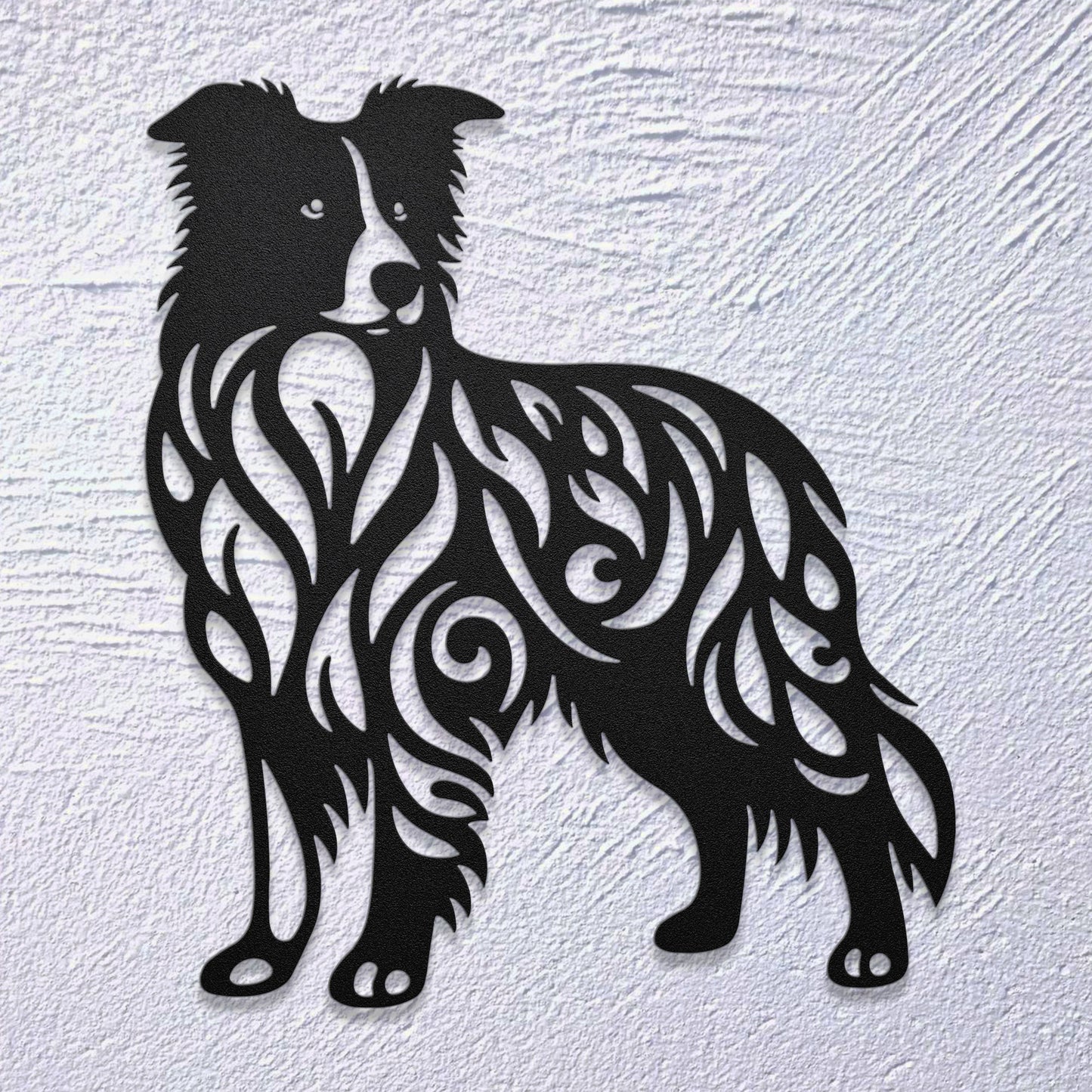 Border Collie Metal Wall Art