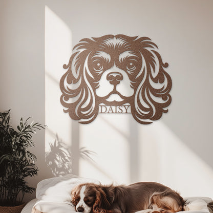 King Charles Cavalier Spaniel Metal Wall Art