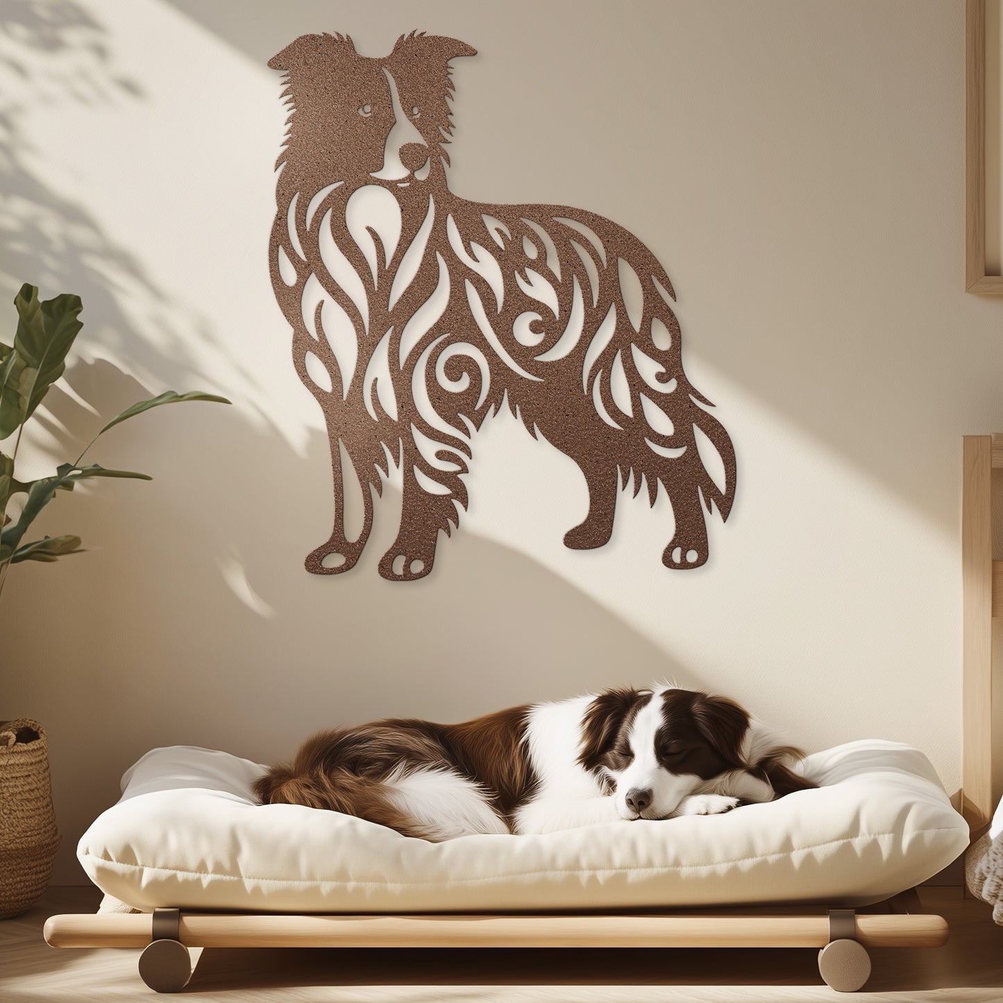 Border Collie Metal Wall Art