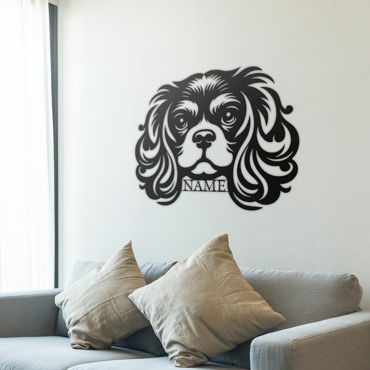 King Charles Cavalier Spaniel Metal Wall Art