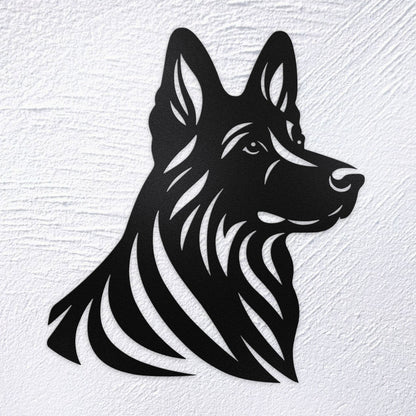 German Shepherd Metal Wall Art