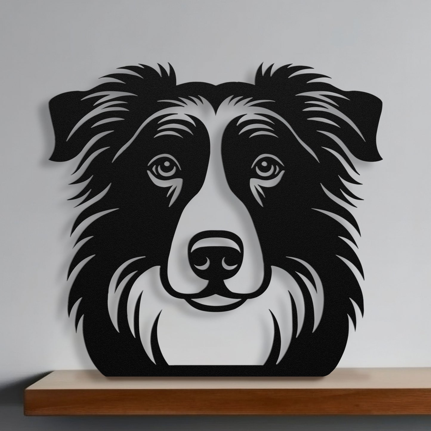 Border Collie Metal Wall Art