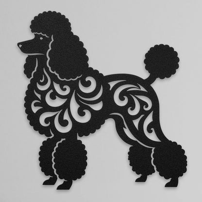 Poodle Metal Wall Art