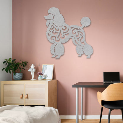 Poodle Metal Wall Art