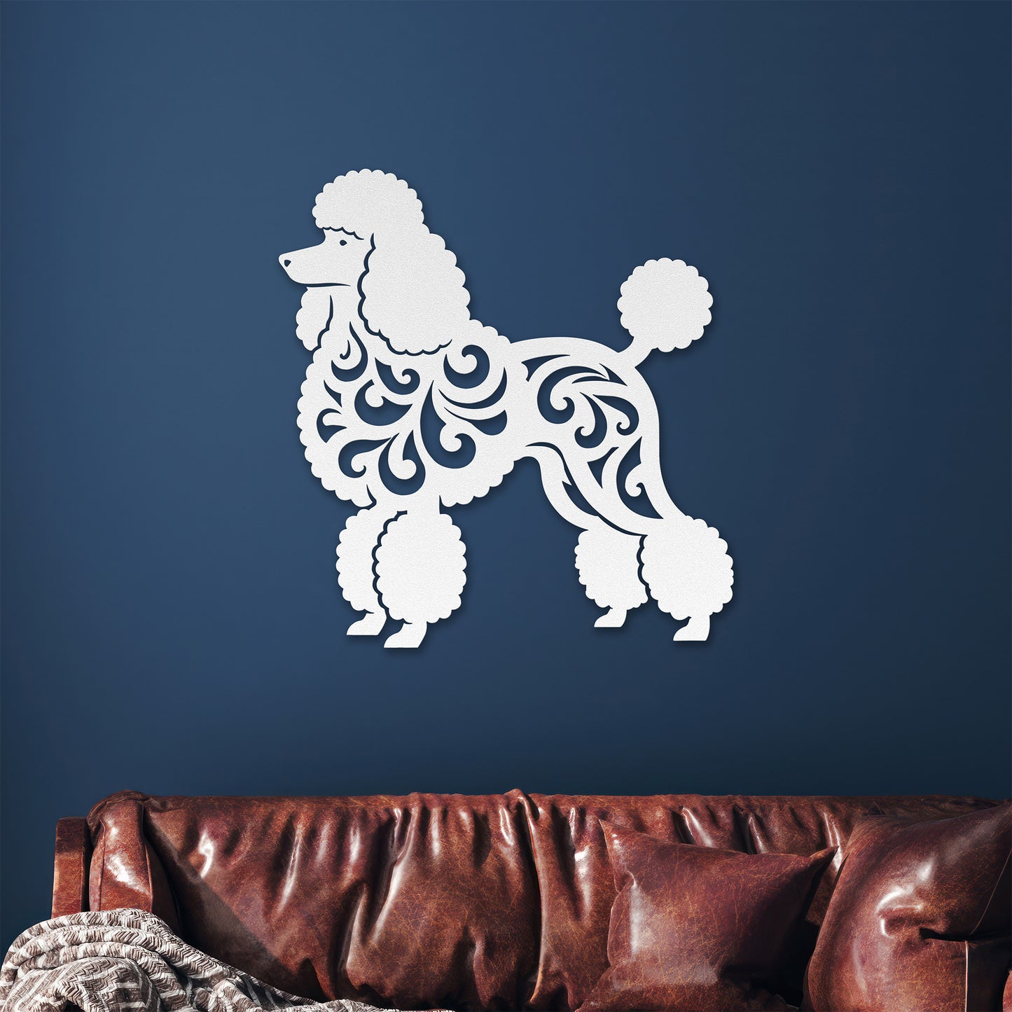 Poodle Metal Wall Art