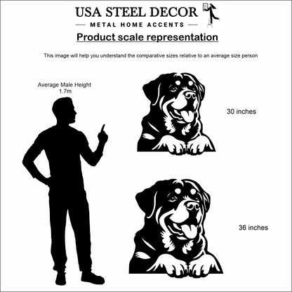 Rottweiler Metal Wall Art